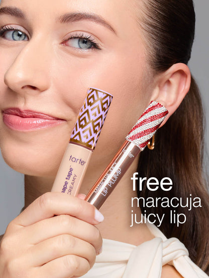 award winners best-sellers set & lip loop - shape tape™ creamy concealer + free maracuja juicy lip